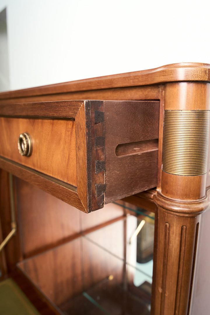 French Louis XVI Style Flame Mahogany Secrétaire à Abattant
