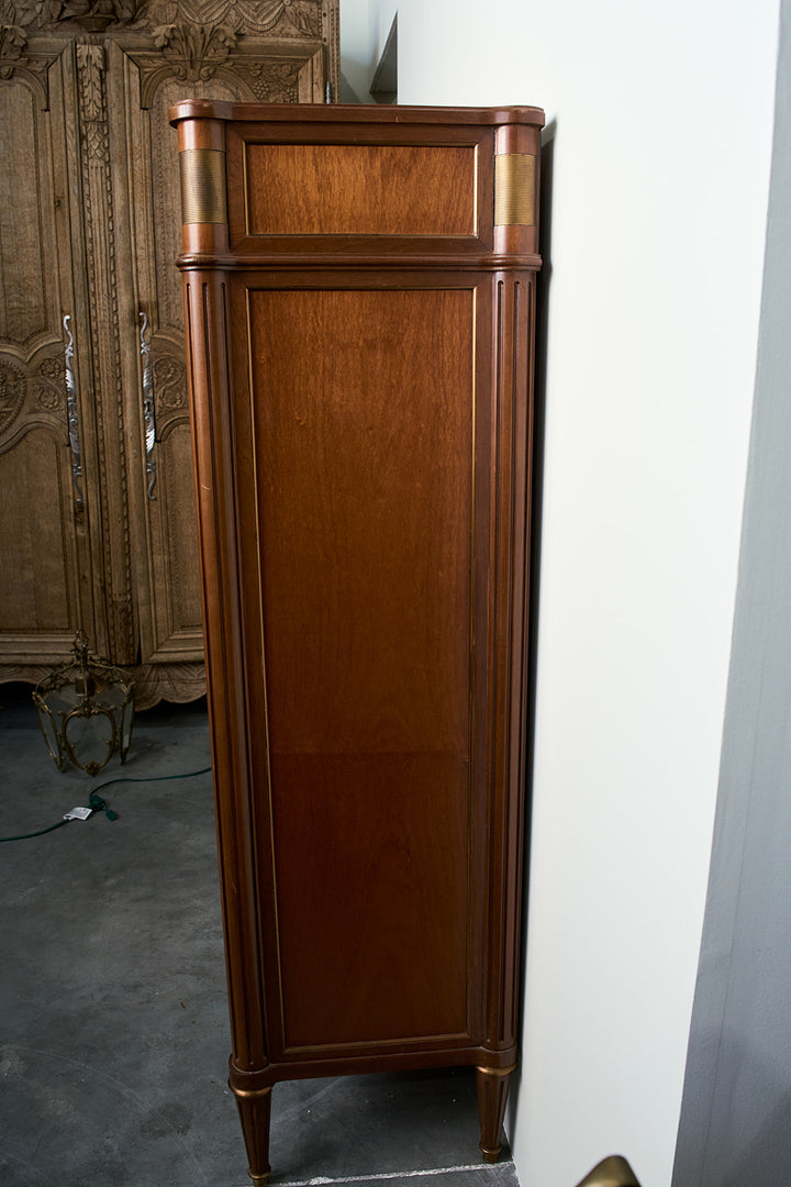 French Louis XVI Style Flame Mahogany Secrétaire à Abattant