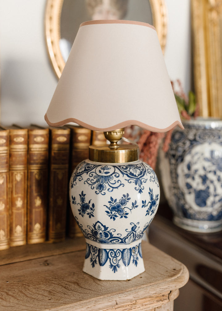19th Century Dutch Delft Faience Jar, Mounted as a Lamp
