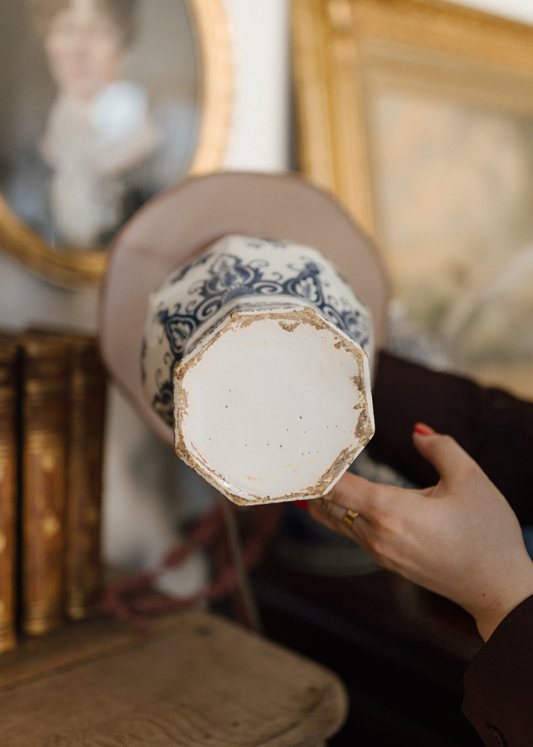 19th Century Dutch Delft Faience Jar, Mounted as a Lamp