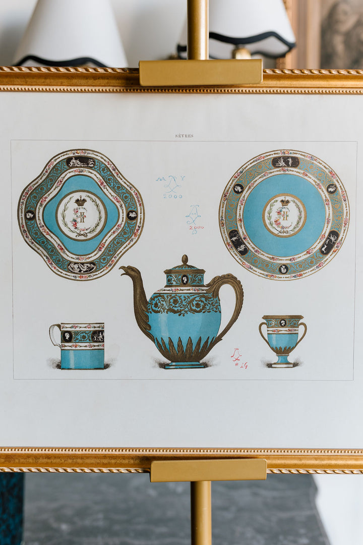 Sèvres Cameo Service of Catherine the Great, 19th Century French Chromolithograph