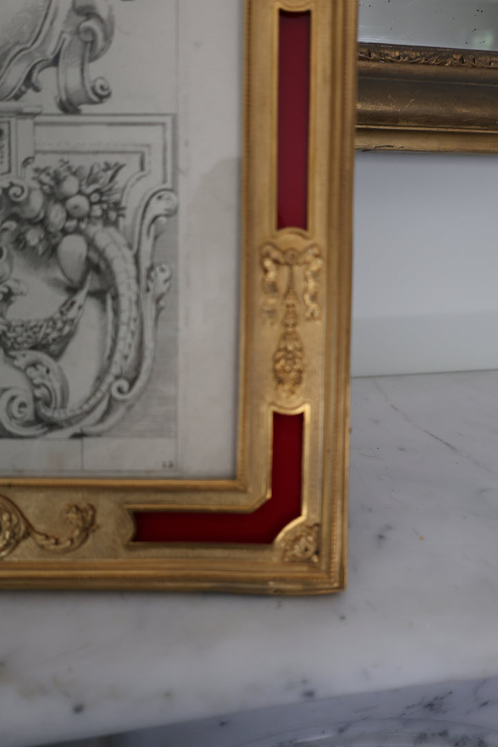 Large Gilt Bronze French Photo Frame
