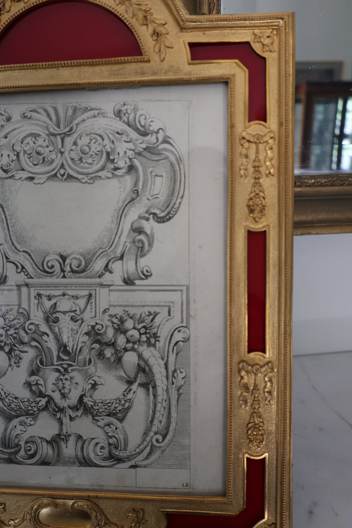 Large Gilt Bronze French Photo Frame