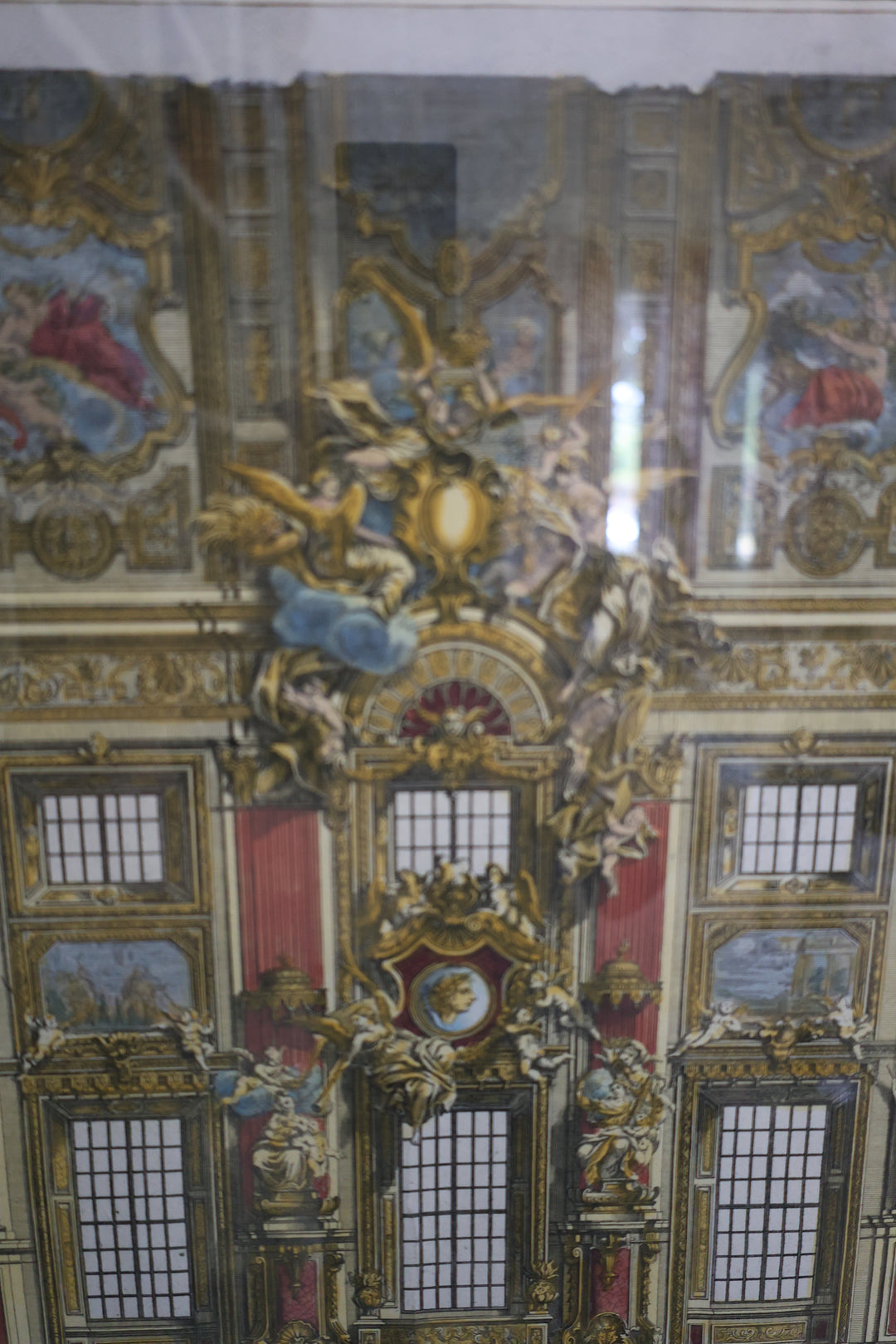 18th Century Hand Colored Framed Engraving