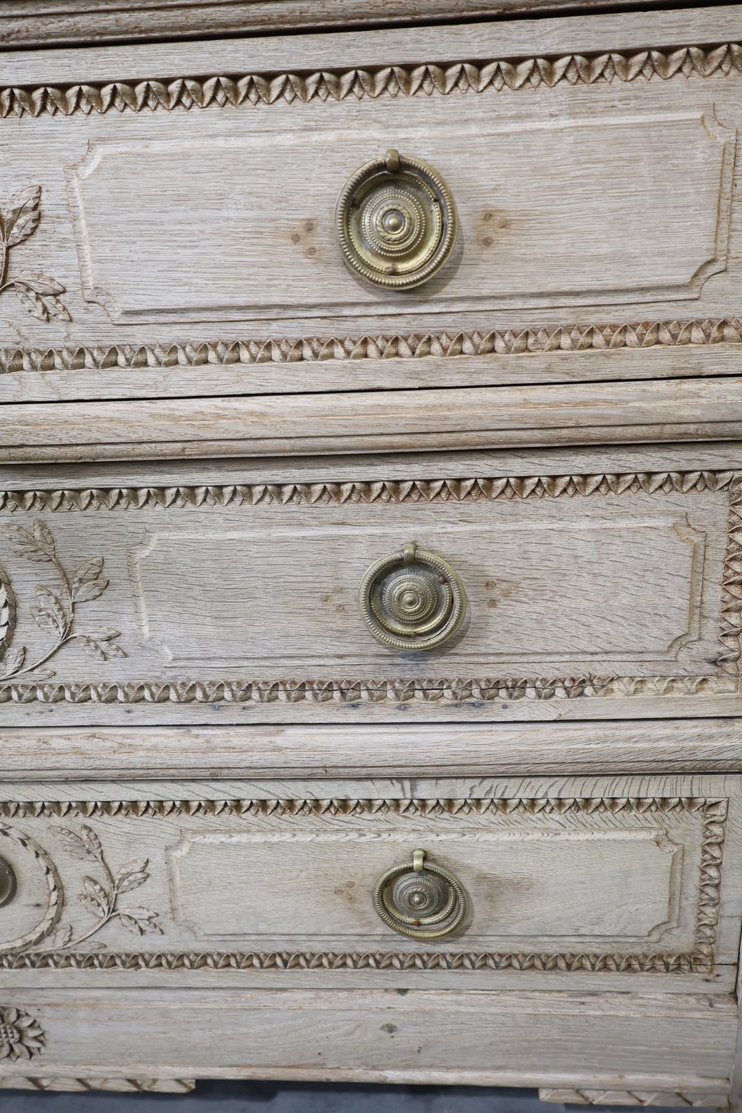 18th Century Louis XVI Bleached Oak Commode