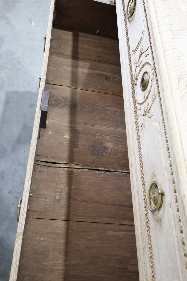 18th Century Louis XVI Bleached Oak Commode