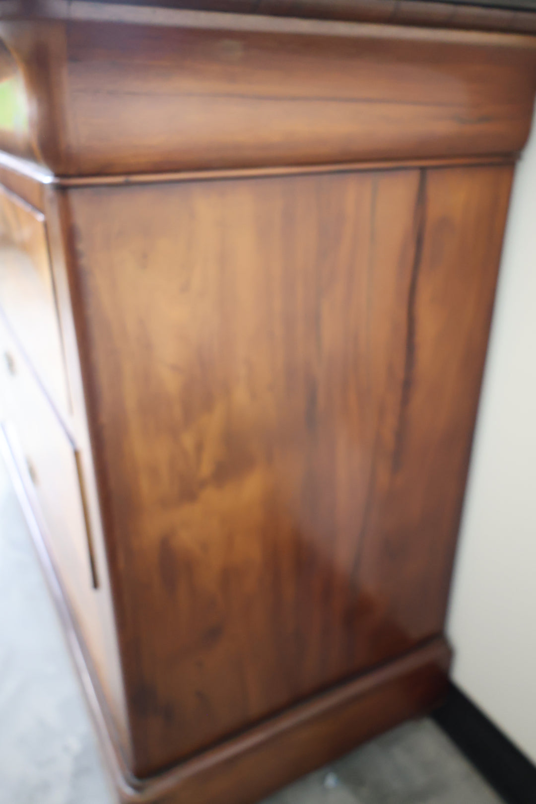 Louis Philippe Flame Mahogany Commode