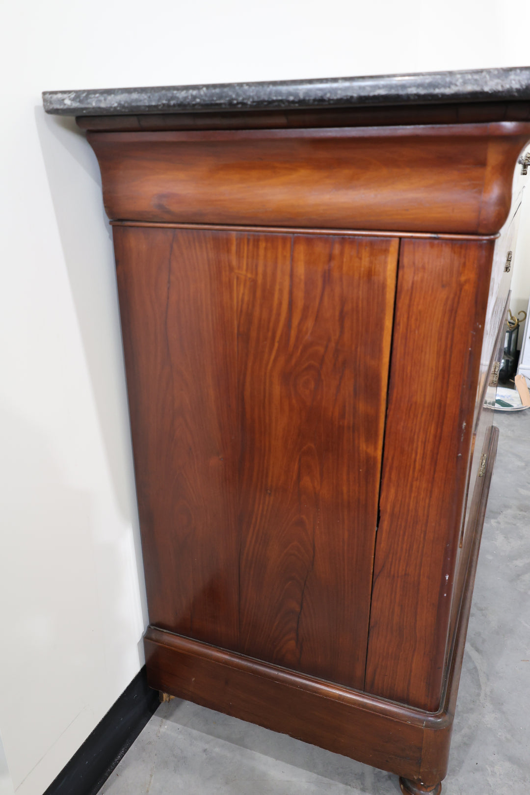Louis Philippe Flame Mahogany Commode