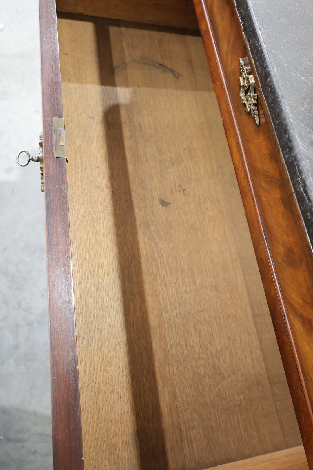 Louis Philippe Flame Mahogany Commode