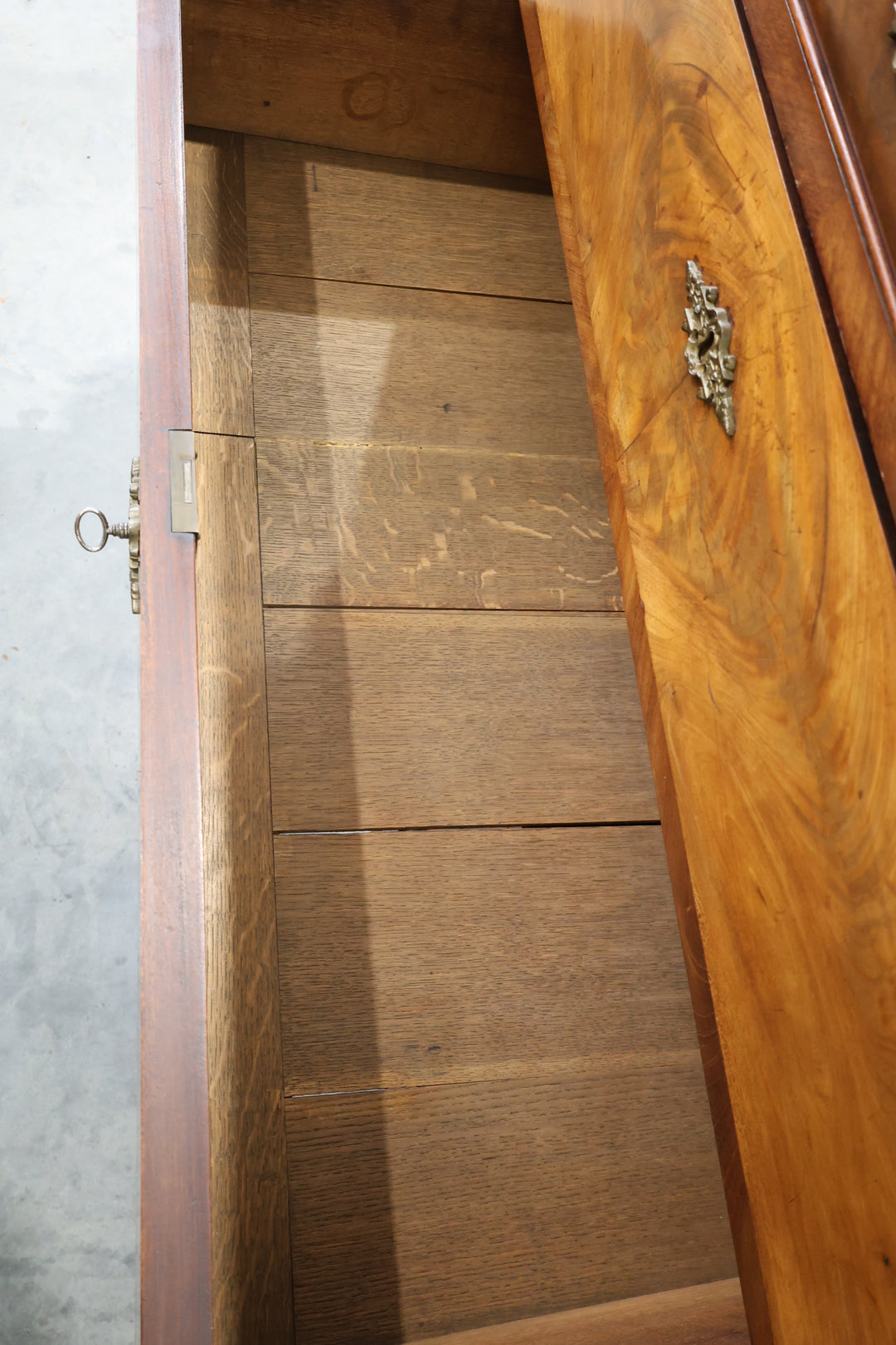 Louis Philippe Flame Mahogany Commode