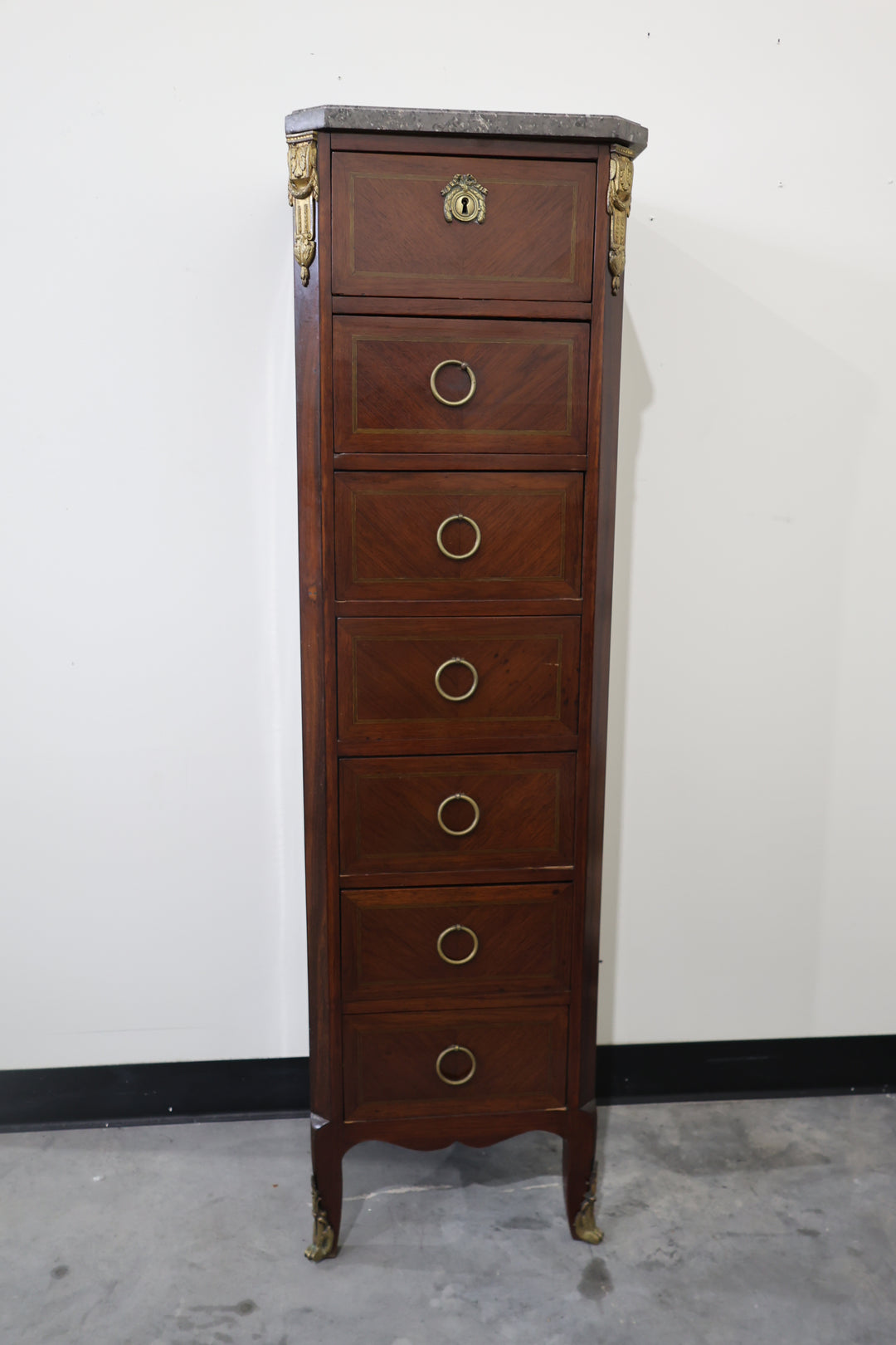 Louis XVI Revival Mahogany Semainier