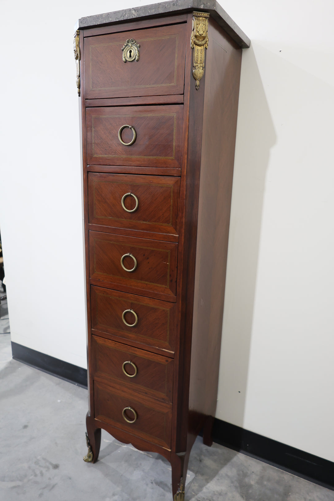 Louis XVI Revival Mahogany Semainier