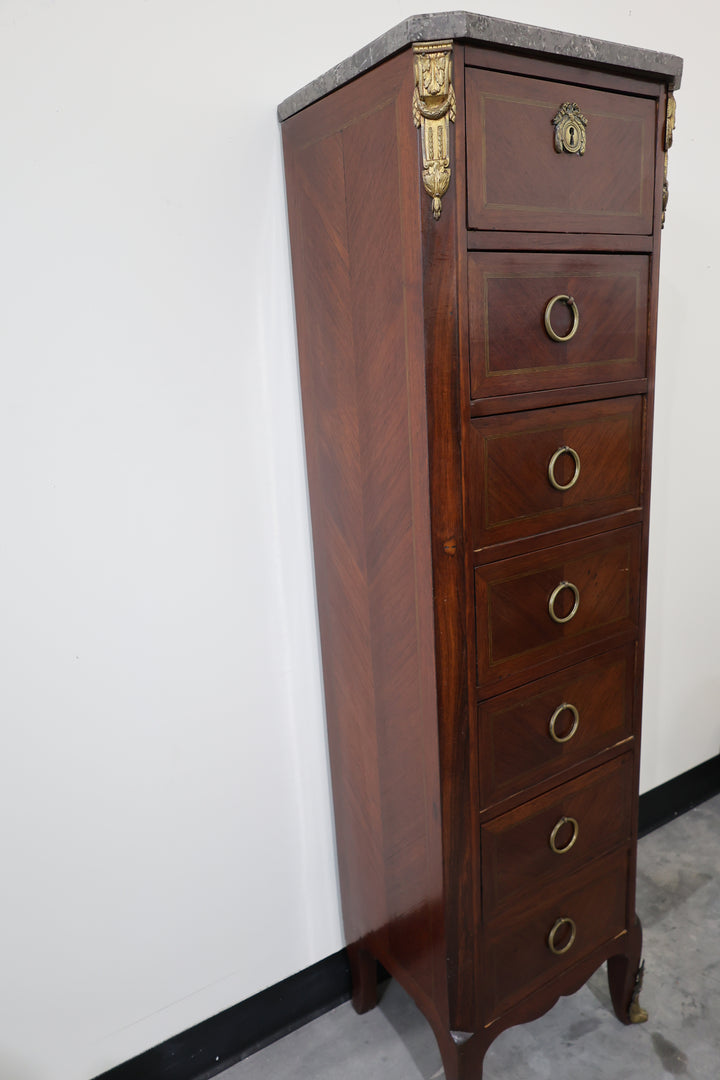 Louis XVI Revival Mahogany Semainier