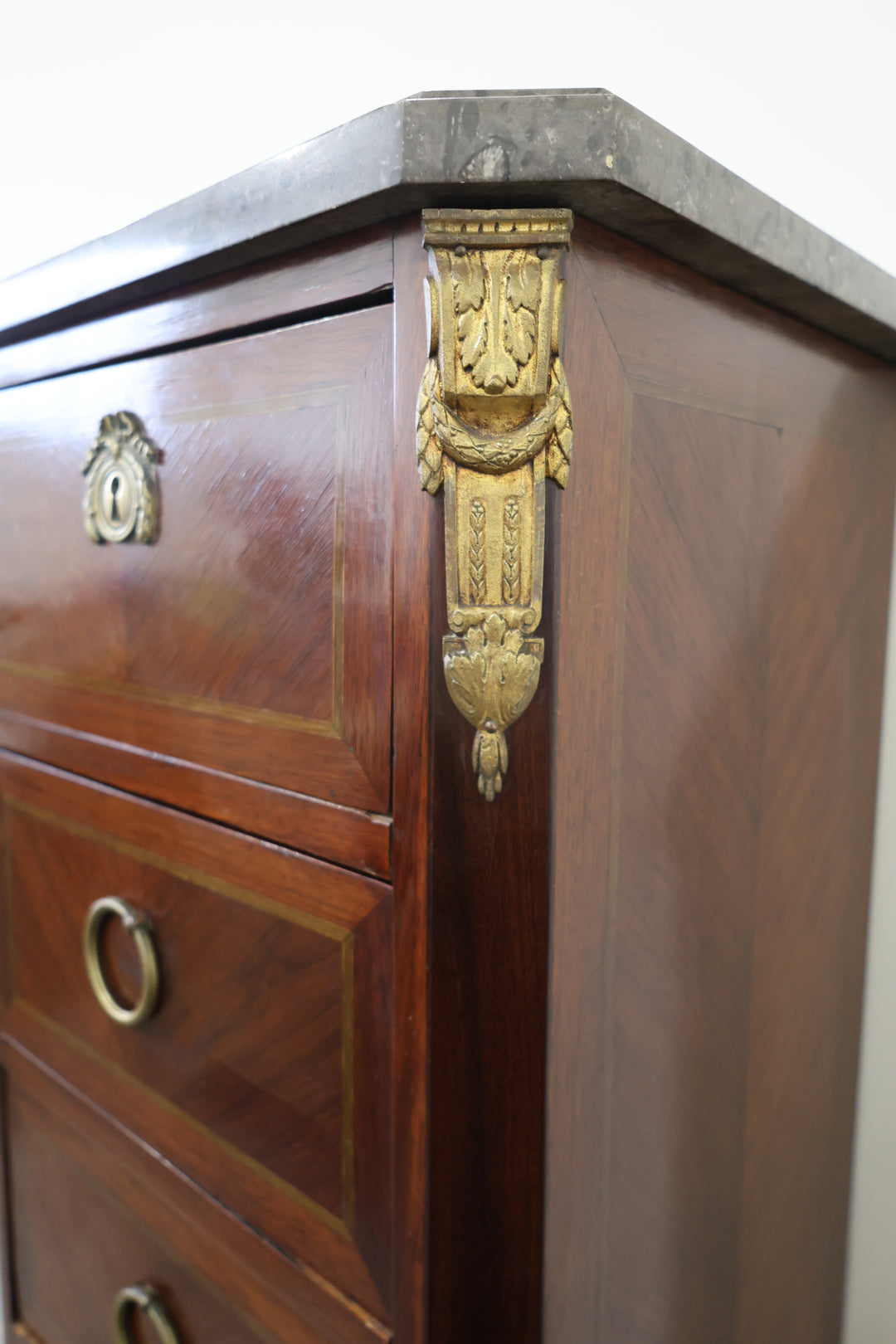 Louis XVI Revival Mahogany Semainier