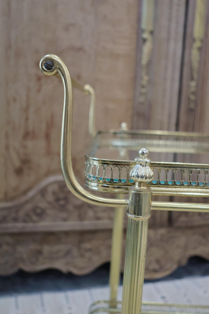 French Brass Bar Cart