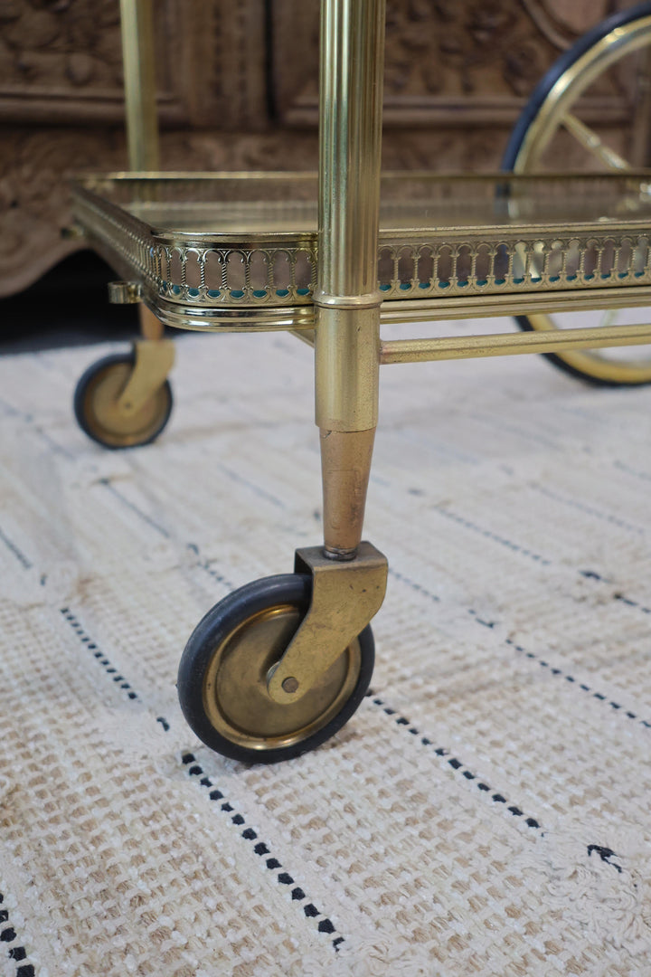 French Brass Bar Cart